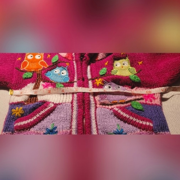 Kids Knit Owl Sweater - Picture 5 of 7